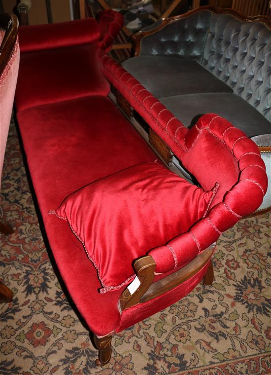 Chaise and 3 chairs